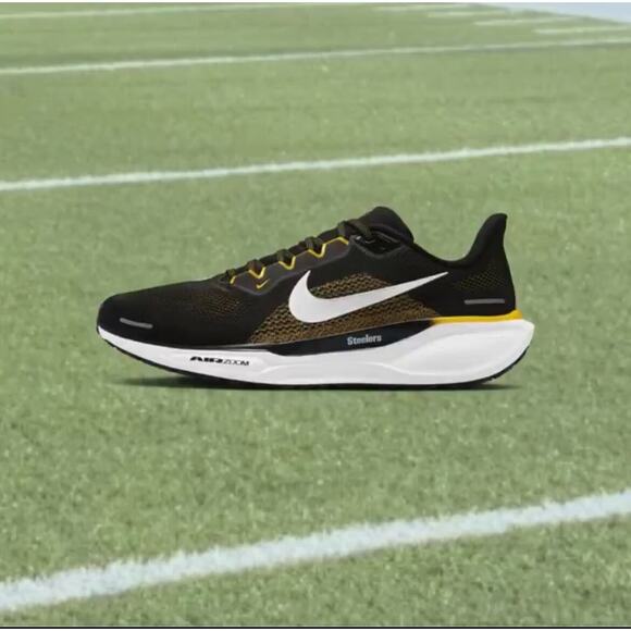 Pittsburgh Steelers Team Issued Nike Air Pegasus 41 Run in Style Sz 9.5 - Picture 3 of 16
